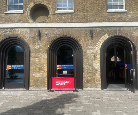 The main entrance to Woolwich Works